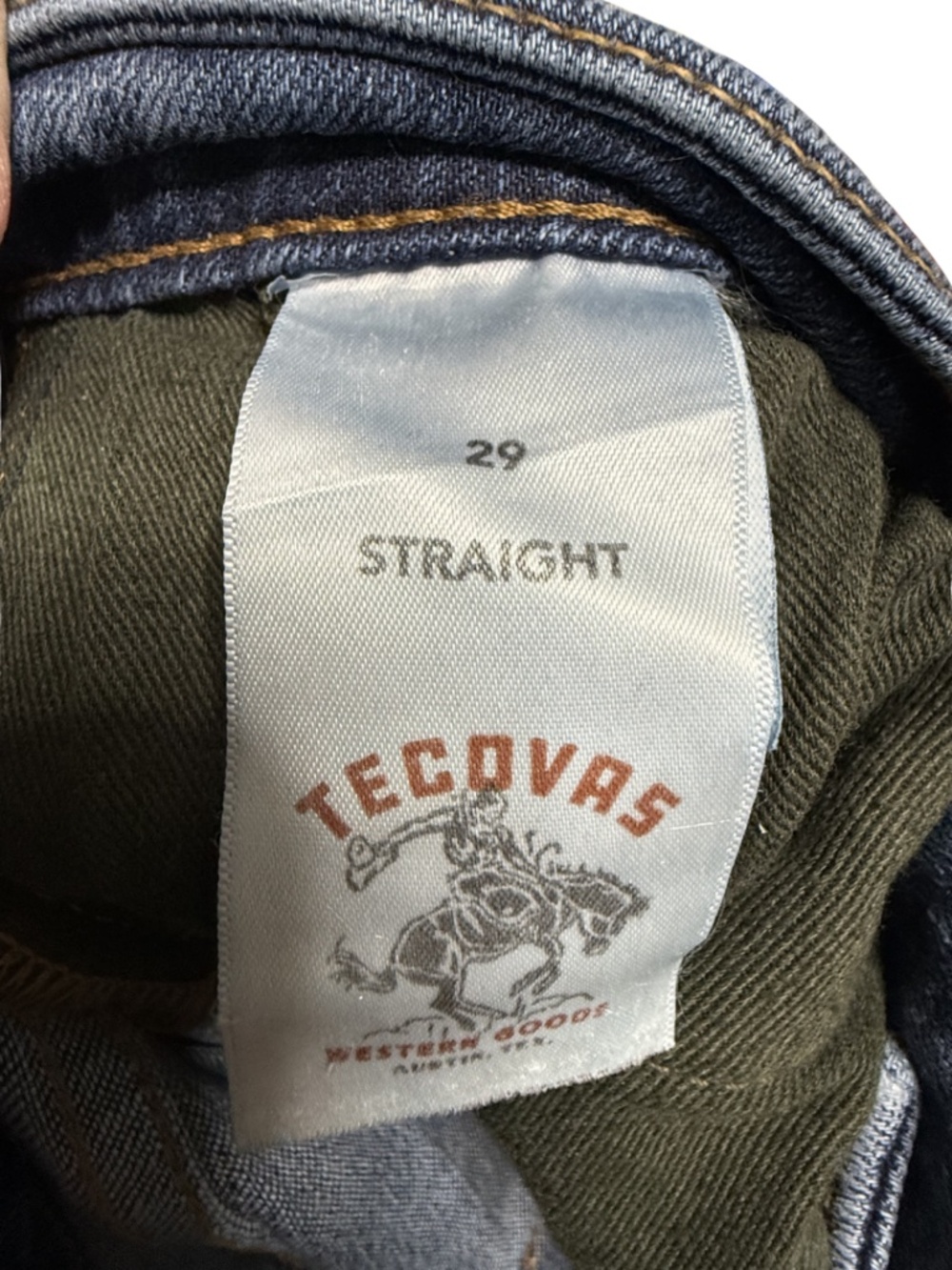 Women's Tecovas Straight Leg Jeans, Size 28 - Picture 4 of 4